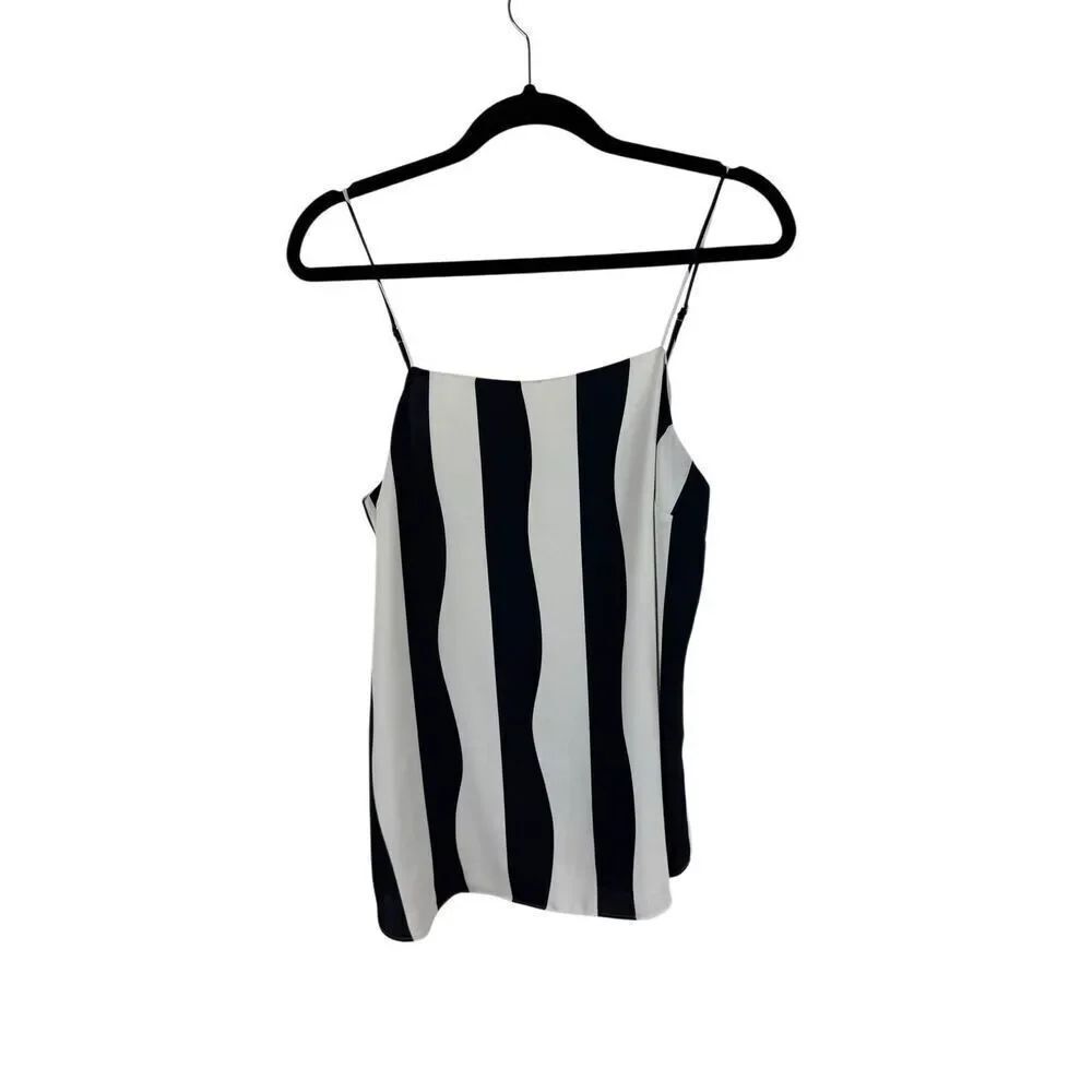 Ann Taylor Navy and White Stripe Cami Blouse- size M